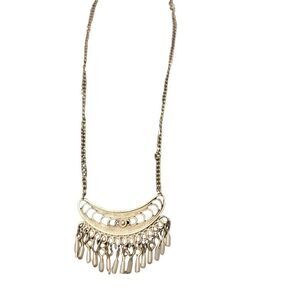 A New Day Womens Silver Metal Long Lobster Claw Pendant Chain Necklace